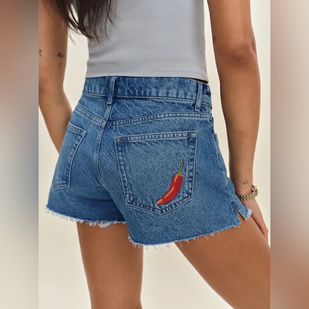 Reformation Sutton Low Rise 2.5” Slouchy Jean Shorts
